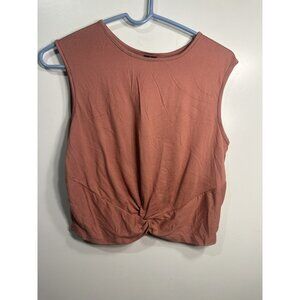 series 8 fitness womens sleeveless tank top crop shirt size medium